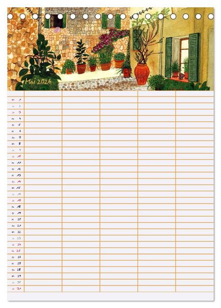 Produktbild: Bl&uuml;tenzauber - Familienplaner 2026 (Tischkalender 2026 DIN A5 hoch), CALVENDO Monatskalender