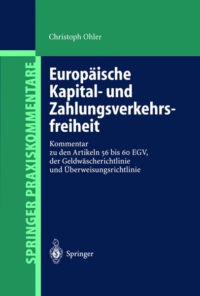 Produktbild: Europ&auml;ische Kapital- und Zahlungsverkehrsfreiheit