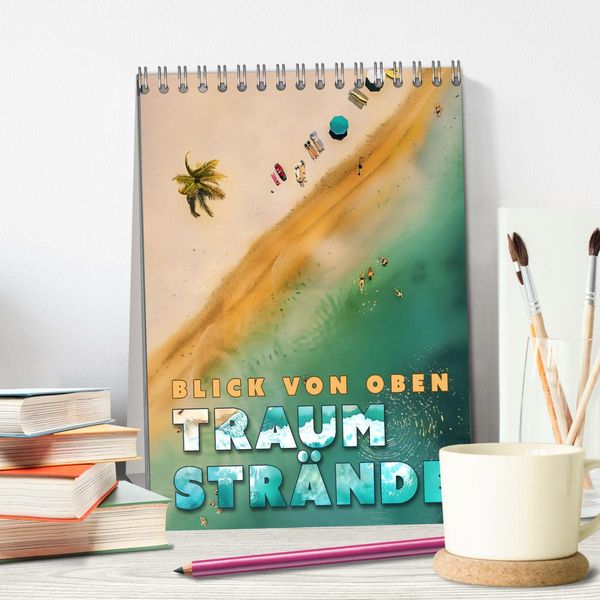 Produktbild: Blick von oben - Traumstr&auml;nde (Tischkalender 2026 DIN A5 hoch), CALVENDO Monatskalender