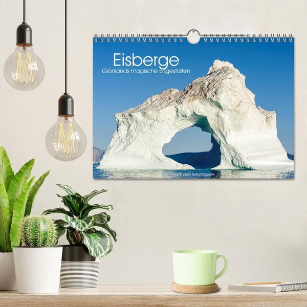 Produktbild: Eisberge - Gr&ouml;nlands magische Eisgestalten (Wandkalender 2026 DIN A4 quer), CALVENDO Monatskalender