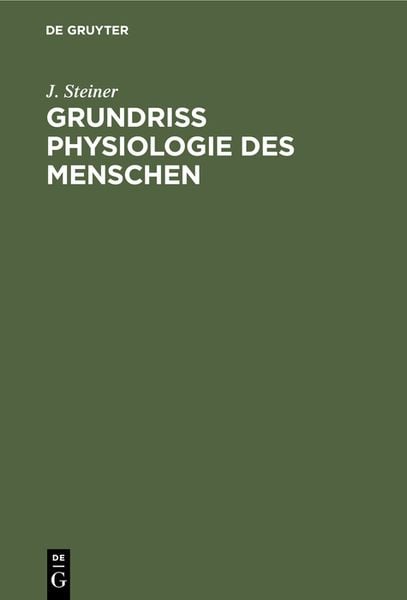 Produktbild: Grundriss Physiologie des Menschen