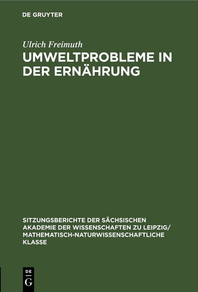 Produktbild: Umweltprobleme in der Ern&auml;hrung