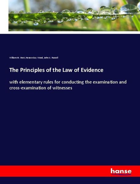 Produktbild: The Principles of the Law of Evidence