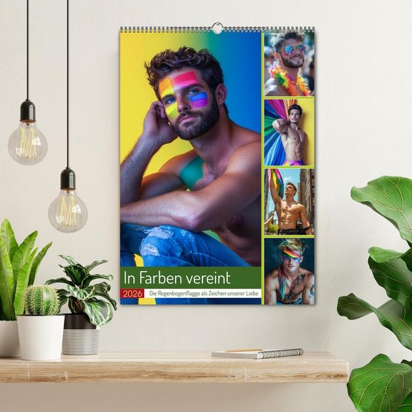 Produktbild: In Farben vereint (Wandkalender 2026 DIN A2 hoch), CALVENDO Monatskalender