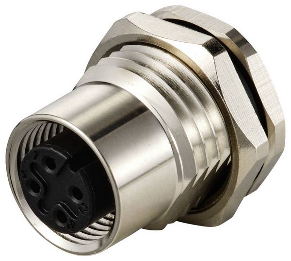 Produktbild: TRU COMPONENTS TC-12833052 Sensor/Aktor Einbaubuchse M12 Buchse, Einbau Polzahl Sensoren: 4 1 St.