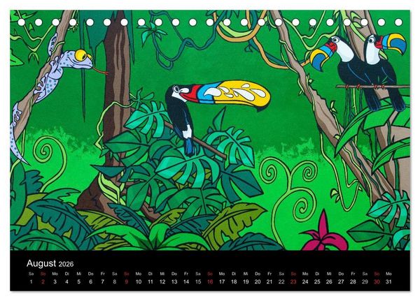 Produktbild: Humorvolle PopArt - Kunstkalender von Claudia Elsner (Tischkalender 2026 DIN A5 quer), CALVENDO Monatskalender