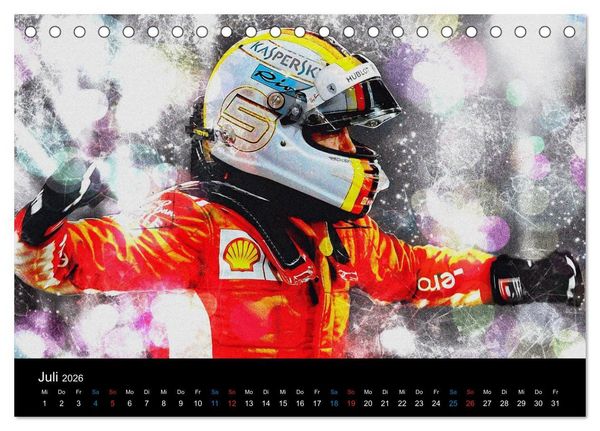 Produktbild: Rote Renner aus Italien (Tischkalender 2026 DIN A5 quer), CALVENDO Monatskalender