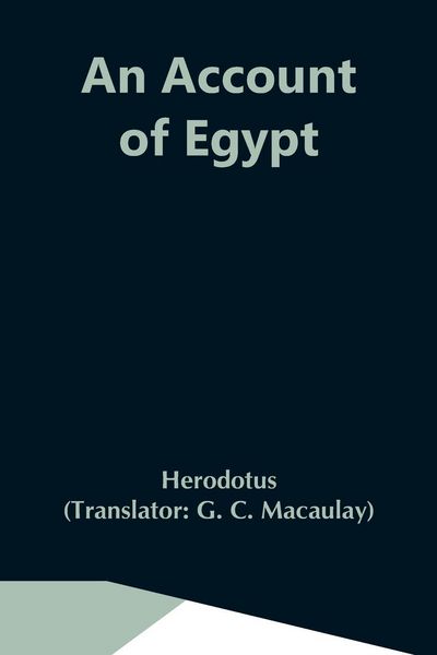 Produktbild: An Account Of Egypt
