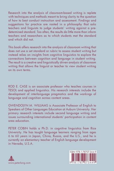 Produktbild: Cognitive Linguistic Explorations of Writing in the Classroom