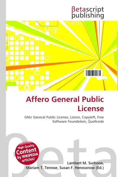 Produktbild: Affero General Public License