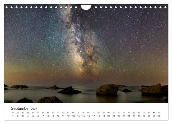 Produktbild: Nachthimmel - Unfassbare Fotografien der Sterne. (Wandkalender 2027 DIN A4 quer), CALVENDO Monatskalender