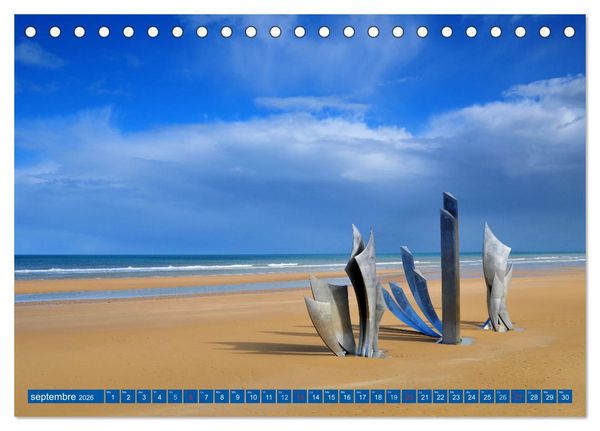 Produktbild: D&eacute;couvrez la Normandie (Calendrier de bureau 2026 DIN A5 vertical), CALVENDO calendrier mensuel