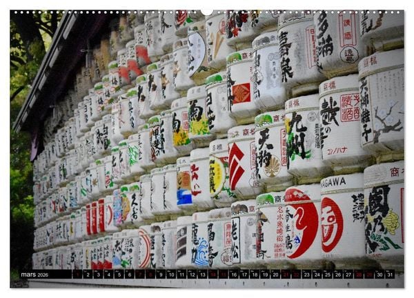 Produktbild: Les couleurs de Tokyo (Calendrier mural 2026 DIN A2 vertical) calendrier de bureau