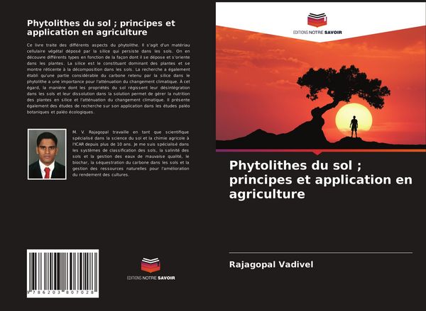 Produktbild: Phytolithes du sol ; principes et application en agriculture