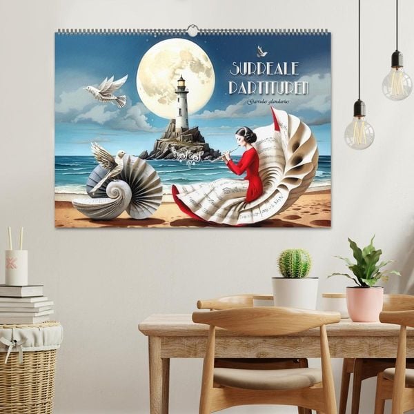 Produktbild: Surreale Partituren (Wandkalender 2026 DIN A2 quer), CALVENDO Monatskalender