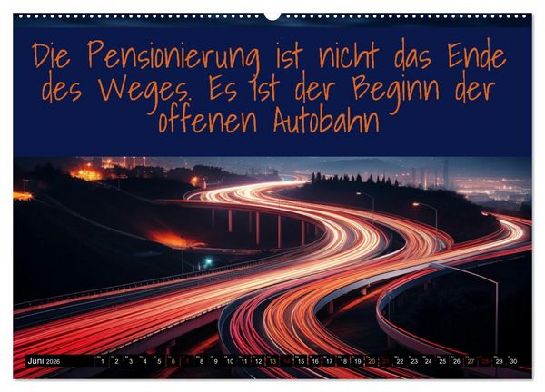 Produktbild: Ruhestand - das Leben neu entdecken (Wandkalender 2026 DIN A2 quer), CALVENDO Monatskalender