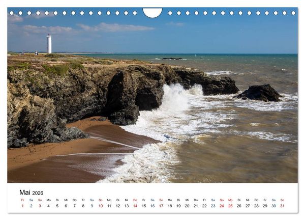 Produktbild: Vend&eacute;e - Bilder von der C&ocirc;te de Lumi&egrave;re (Wandkalender 2026 DIN A4 quer), CALVENDO Monatskalender