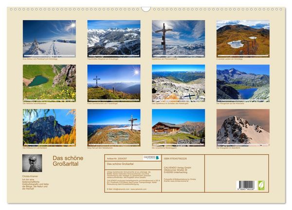 Produktbild: Das sch&ouml;ne Gro&szlig;arltal (Wandkalender 2026 DIN A2 quer), CALVENDO Monatskalender