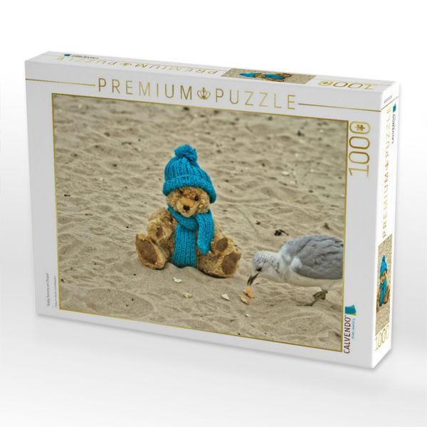 Produktbild: CALVENDO Puzzle Teddy Sammy am Strand | 1000 Teile Lege-Gr&ouml;&szlig;e 64x48cm Foto-Puzzle f&uuml;r gl&uuml;ckliche Stunden