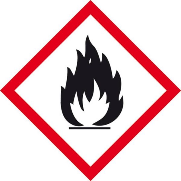 Produktbild: SafetyMarking 21.B1013 GHS-Gefahrenpiktogramm 02 Flamme Folie selbstklebend (B x H) 100 mm x 100 mm 1 St.