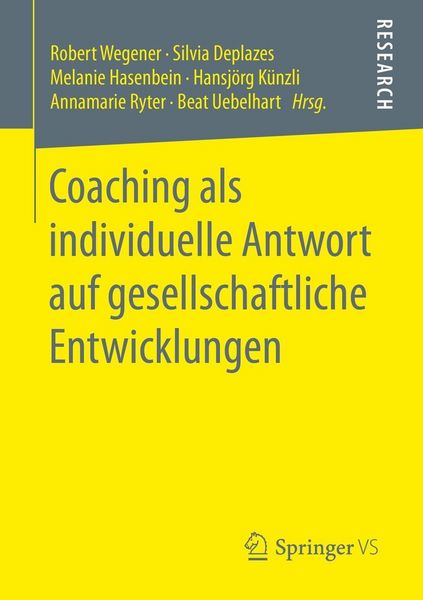 Produktbild: Coaching als individuelle Antwort auf gesellschaftliche Entwicklungen