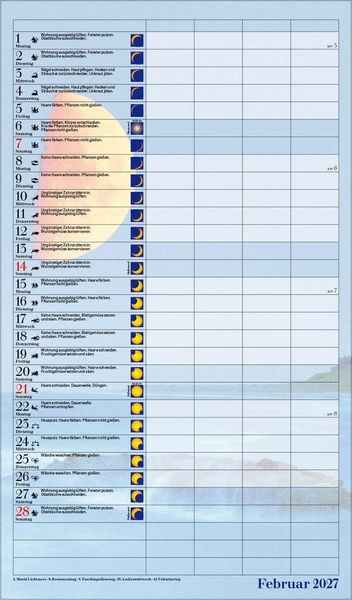 Produktbild: Mond-Familientimer 2027