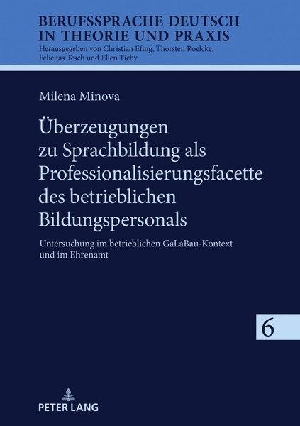 Produktbild: &Uuml;berzeugungen zu Sprachbildung als Professionalisierungsfacette des betrieblichen Bildungspersonals