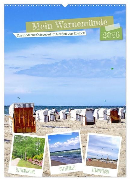 Produktbild: Mein Warnem&uuml;nde - Das moderne Ostseebad im Norden von Rostock (Wandkalender 2026 DIN A2 hoch), CALVENDO Monatskalender