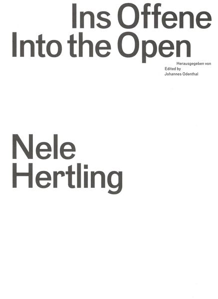Produktbild: Ins Offene / Into the Open