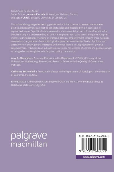 Produktbild: Measuring Women&rsquo;s Political Empowerment across the Globe