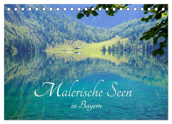 Produktbild: Malerische Seen in Bayern (Tischkalender 2026 DIN A5 quer), CALVENDO Monatskalender