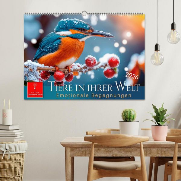 Produktbild: Tiere in ihrer Welt (Wandkalender 2026 DIN A2 quer), CALVENDO Monatskalender