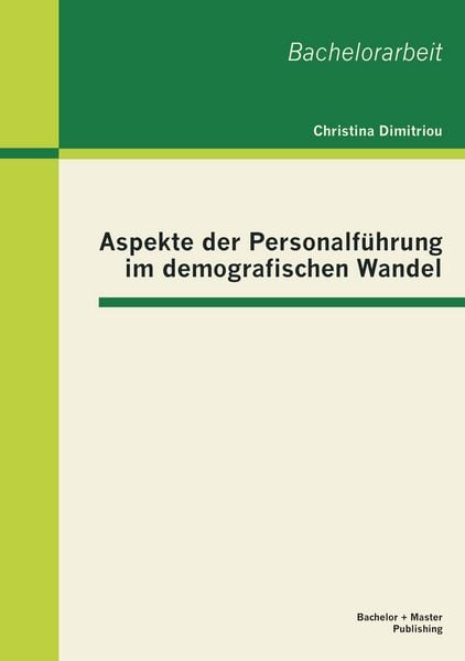 Produktbild: Aspekte der Personalf&uuml;hrung im demografischen Wandel