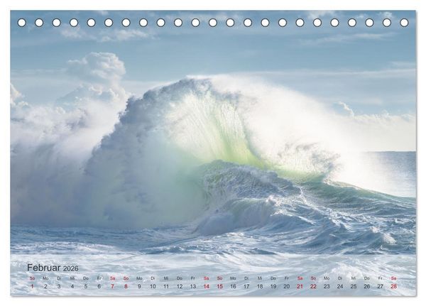 Produktbild: Rhapsodie in Blau (Tischkalender 2026 DIN A5 quer), CALVENDO Monatskalender