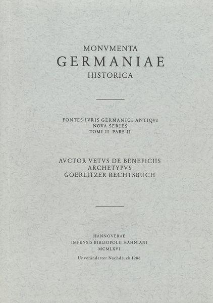 Auctor vetus de beneficiis.