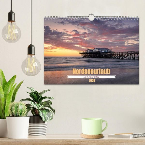 Produktbild: Nordseeurlaub in St. Peter-Ording (Wandkalender 2026 DIN A4 quer), CALVENDO Monatskalender