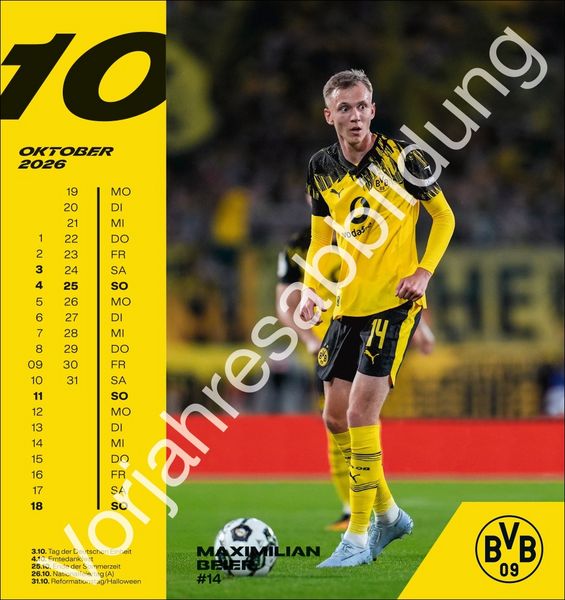 Produktbild: BVB Postkartenkalender 2027