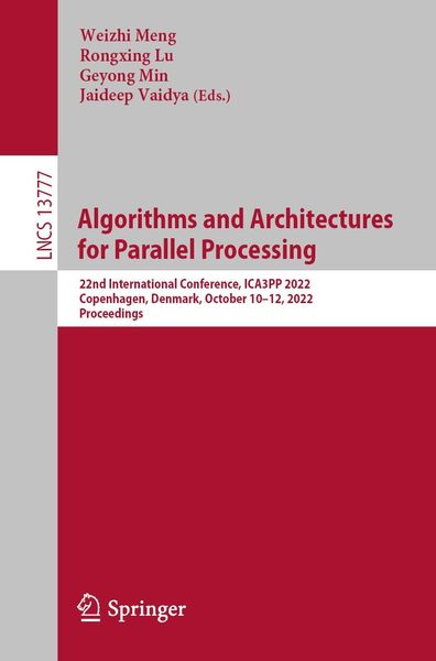 Produktbild: Algorithms and Architectures for Parallel Processing