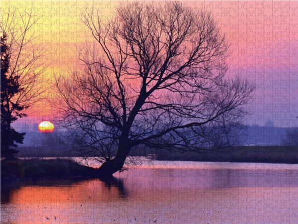 Produktbild: CALVENDO Puzzle Tageserwachen an der Hamme 1000 Teile Lege-Gr&ouml;&szlig;e 64 x 48 cm Foto-Puzzle Bild von Ulrike Adam