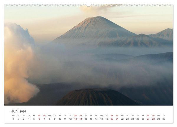 Produktbild: Vulkane - Die atemberaubendsten Motive der Feuerspucker. (hochwertiger Premium Wandkalender 2026 DIN A2 quer), Kunstdruck in Hochglanz
