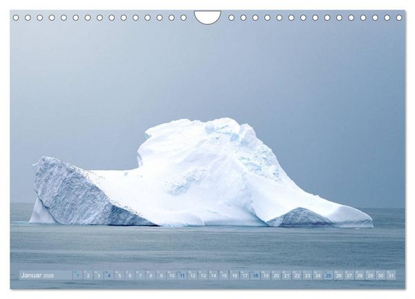Produktbild: Gr&ouml;nland - Felsen, Eis und bunte H&auml;user (Wandkalender 2026 DIN A4 quer), CALVENDO Monatskalender
