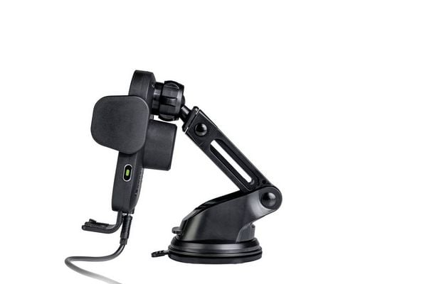 Produktbild: Verbatim Induktions-Ladeger&auml;t 15 W FWC-01 Qi Fast Wireless Car Charger 49552 Ausg&auml;nge Magnetanschluss Schwarz
