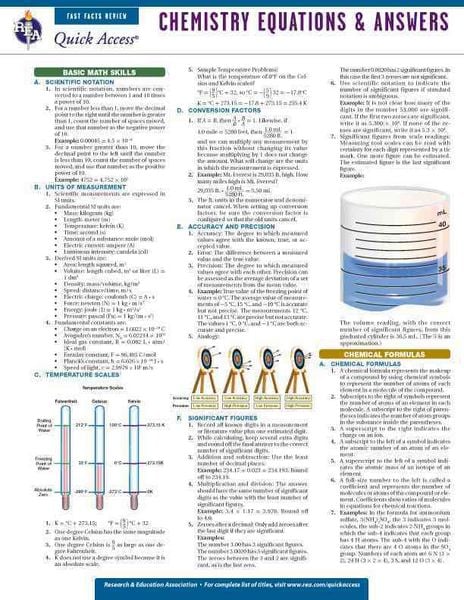 Produktbild: Chemistry Equations & Answ