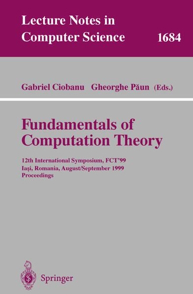 Produktbild: Fundamentals of Computation Theory