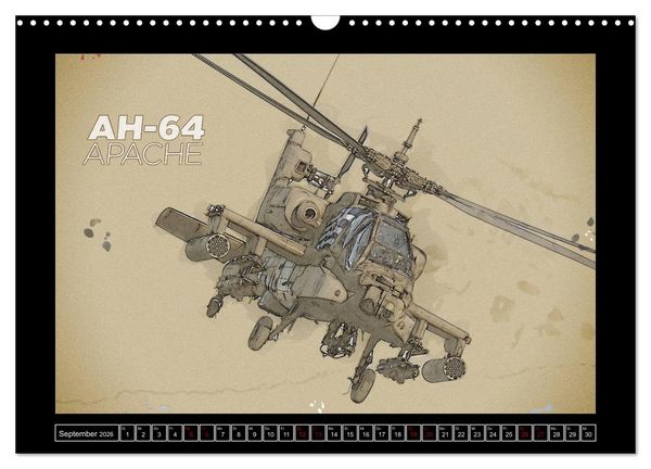 Produktbild: Aero Action Art - Luftfahrt Kunst (Wandkalender 2026 DIN A3 quer), CALVENDO Monatskalender