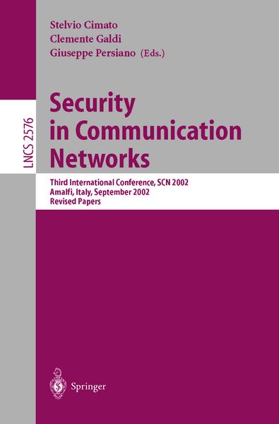 Produktbild: Security in Communication Networks