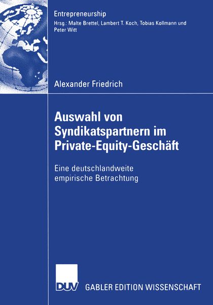 Produktbild: Auswahl von Syndikatspartnern im Private-Equity-Geschäft