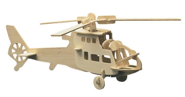 Produktbild: PEBARO 850/3 - Holzbausatz Hubschrauber, 24 Teile, Holzkonstruktion zum Zusammenstecken
