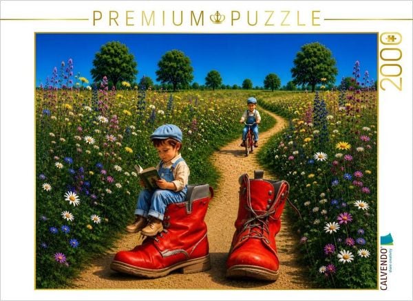 CALVENDO Puzzle Die Welt in großen Stiefeln | 2000 Teile Lege-Größe 90 × 67 cm Foto-Puzzle für glückliche Stunden