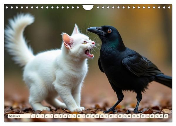 Produktbild: Ungew&ouml;hnliche Tierfreundschaften (Wandkalender 2026 DIN A4 quer), CALVENDO Monatskalender